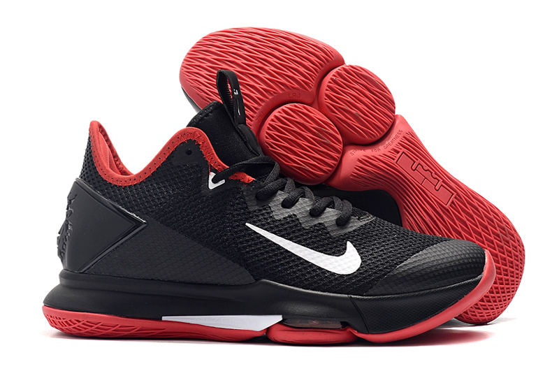Nike LeBron Witness 4 Black Red White Shoes